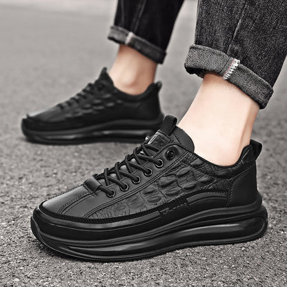 New Springautumn Mens Casual Shoes With Thick Soles