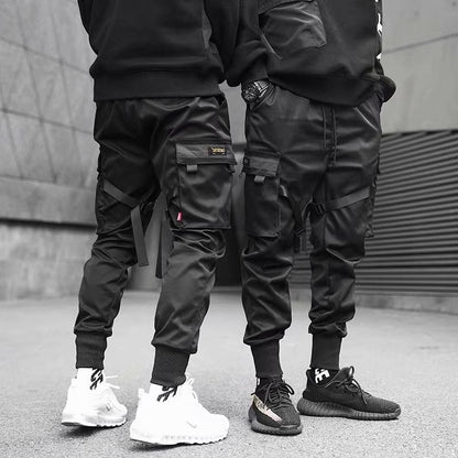 Pantalones cargo estilo streetwear hip hop