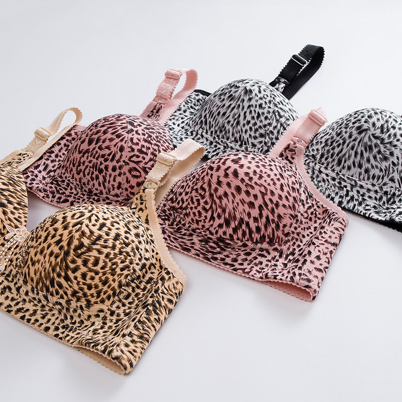 Leopard Comfortable Bra