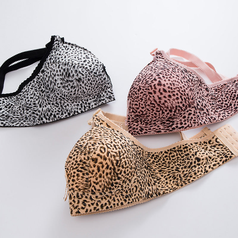 Leopard Comfortable Bra