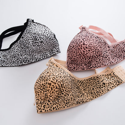 Leopard Comfortable Bra