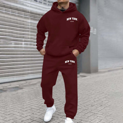 Mens new york Sweatshirt And Hoodie Set