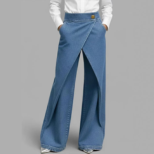 Pantalones vaqueros largos de moda para mujer