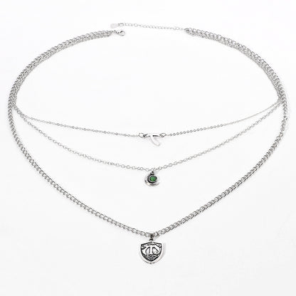 Multilayer short necklace necklace