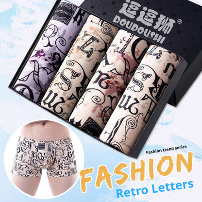 Men's Boxer Briefs Student Trendy Fashion New