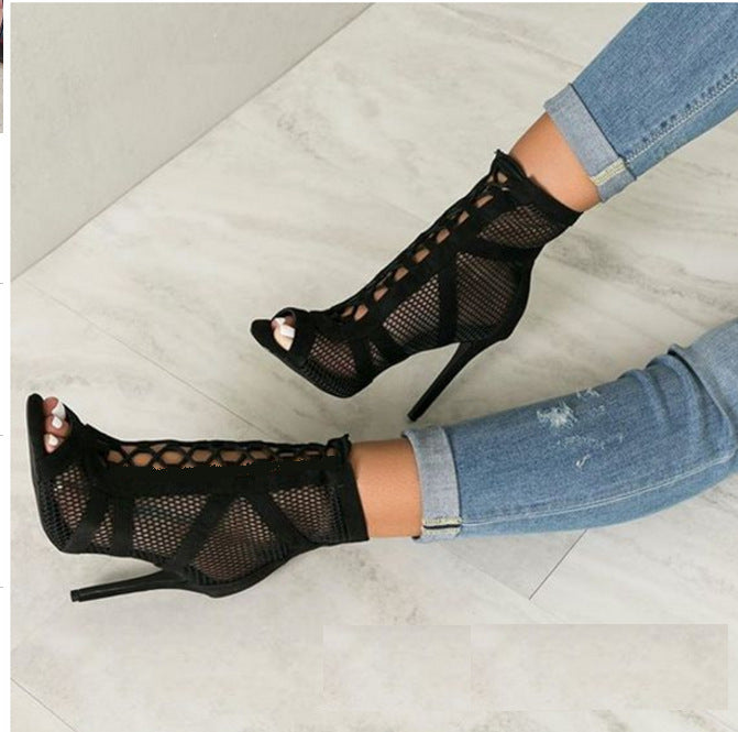 Zapatos de mujer sexys de tacón alto