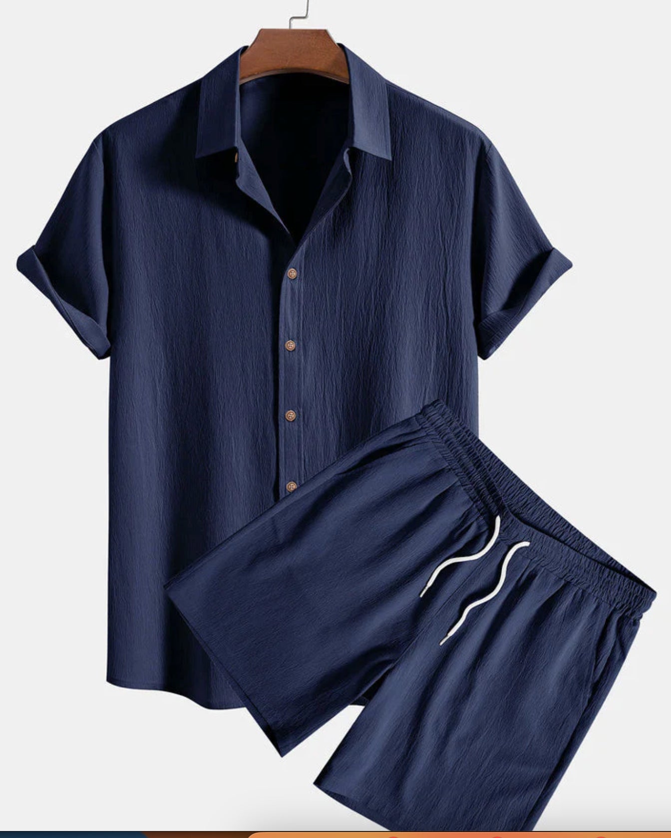 Men's Casual Printing Short Sleeve Shirt Hawaii Suit