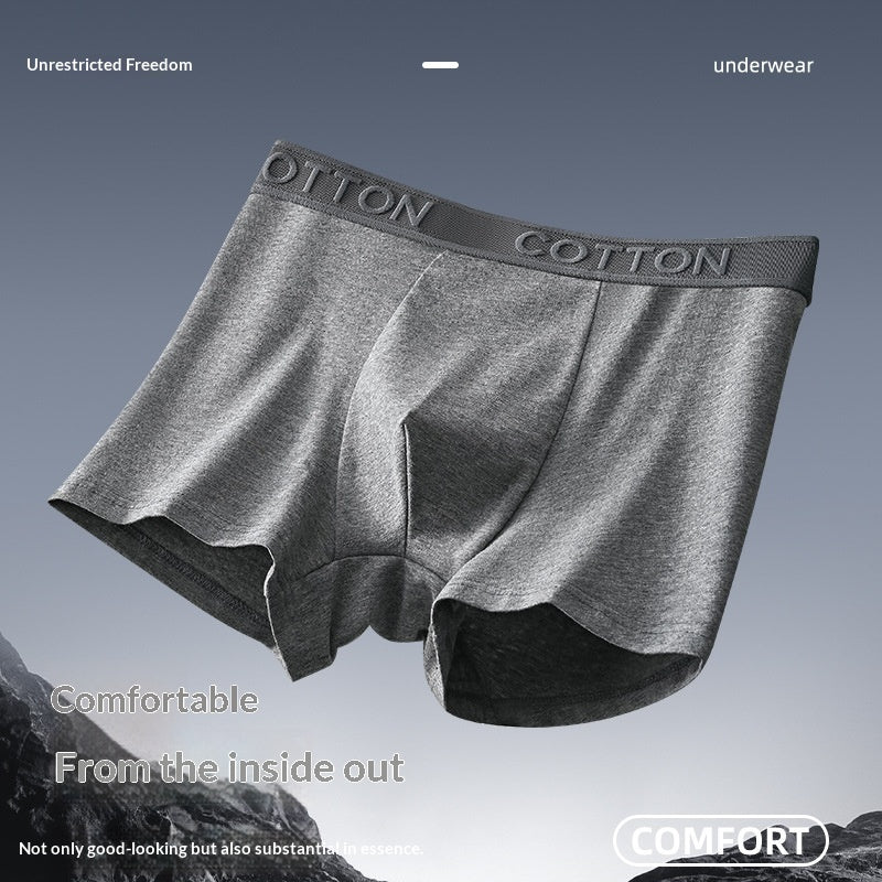 High-End Antibacterial Cotton Boxer Briefs For Men