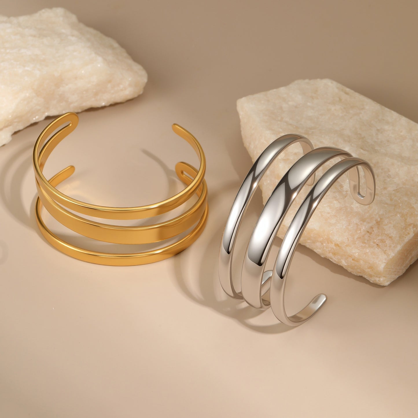 Pulsera de acero inoxidable con apertura sencilla