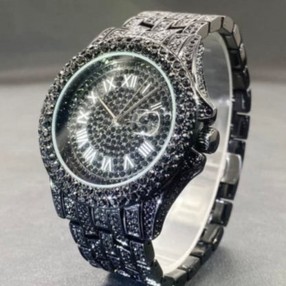 Reloj de cuarzo con diamantes